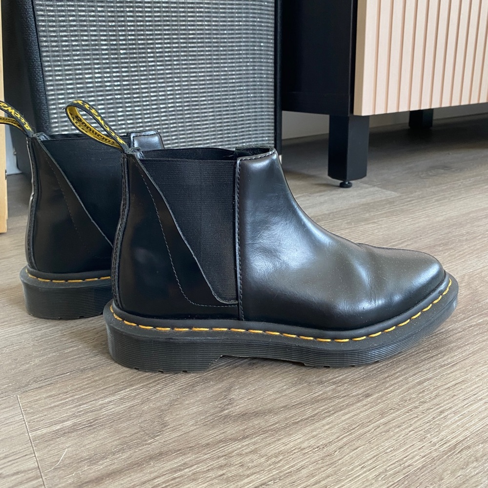 Dr. Martens Black Leather Chelsea Boots